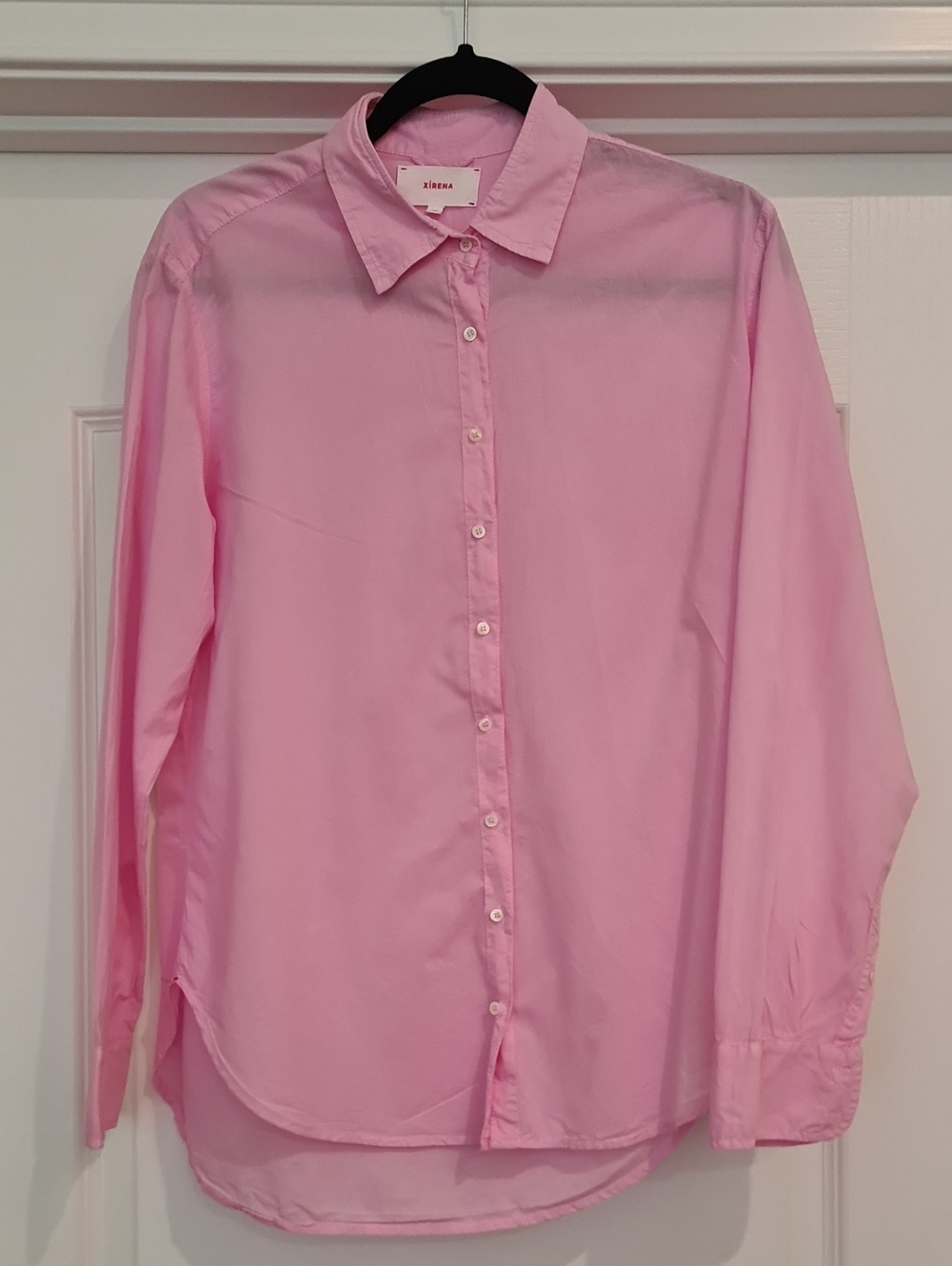 XiRENA 100% Cotton Pink Button-Down Shirt
